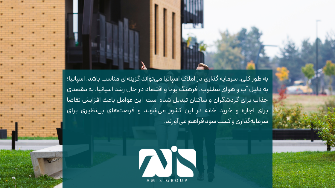 این عکس درباره ارزش سرمایه گذاری در املاک اسپانیا است.